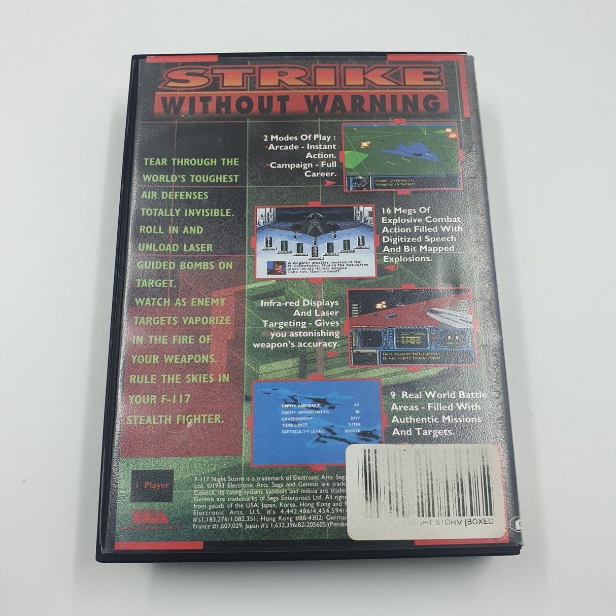 F-117 Night Storm Sega Mega Drive Game Boxed + Manual
