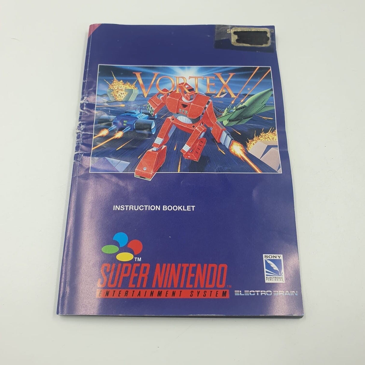 Vortex Super Nintendo Entertainment System SNES Game Boxed + Manual PAL