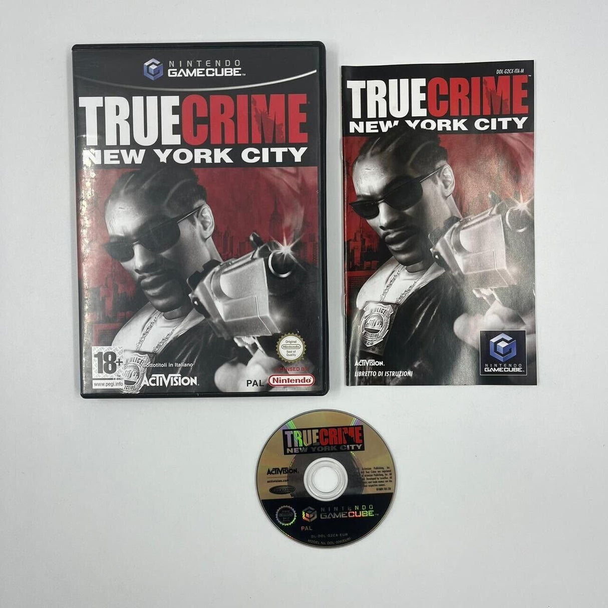 True Crime New York City Nintendo Gamecube Game + Manual PAL