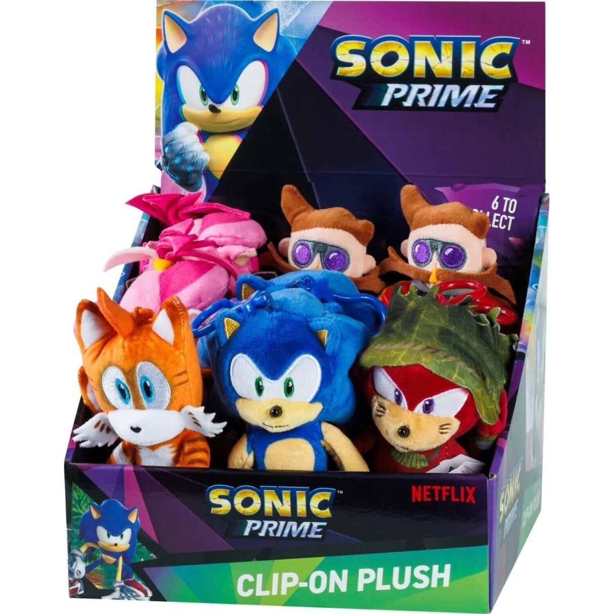 Sonic Clip on Plush Series 1, Randomly Selected