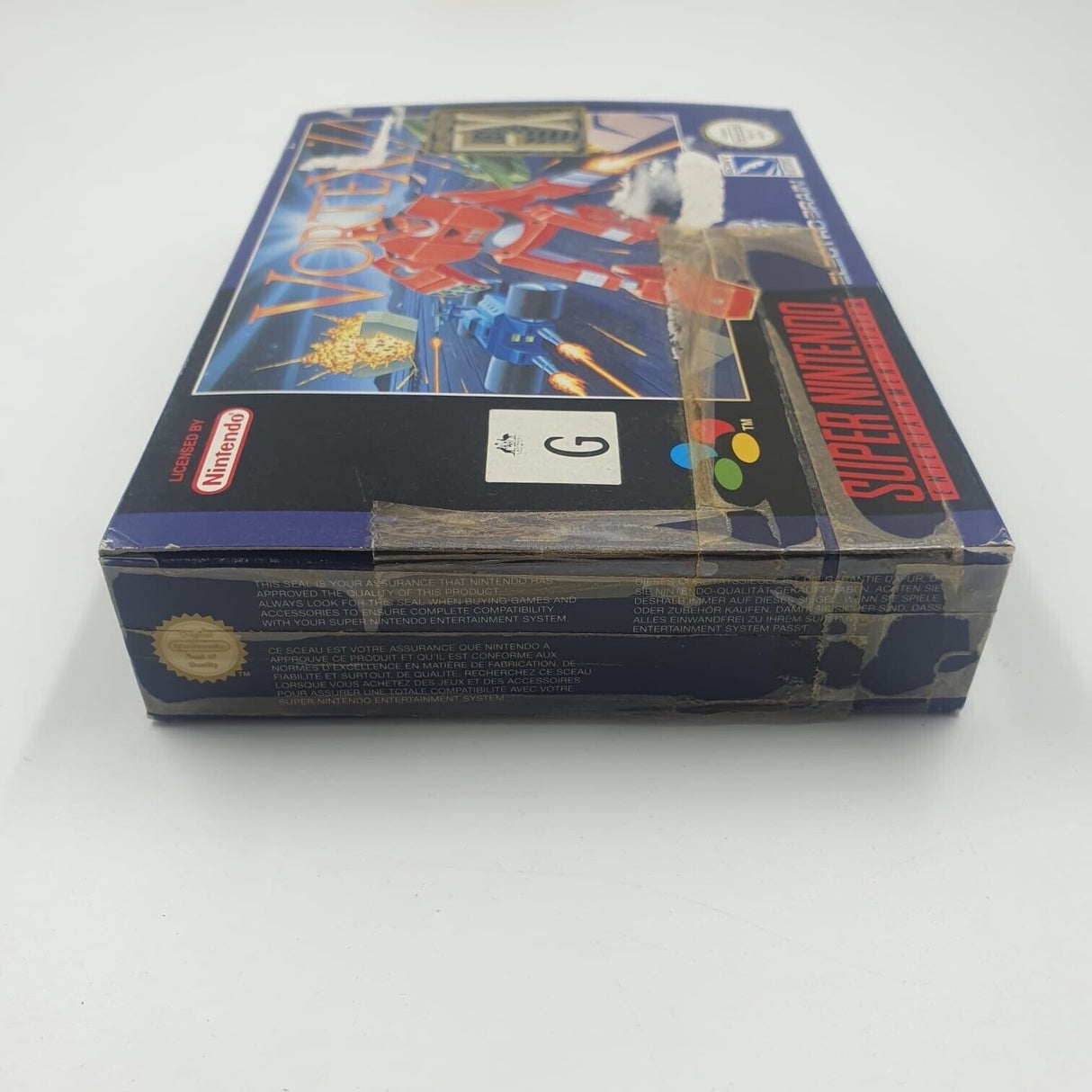 Vortex Super Nintendo Entertainment System SNES Game Boxed + Manual PAL