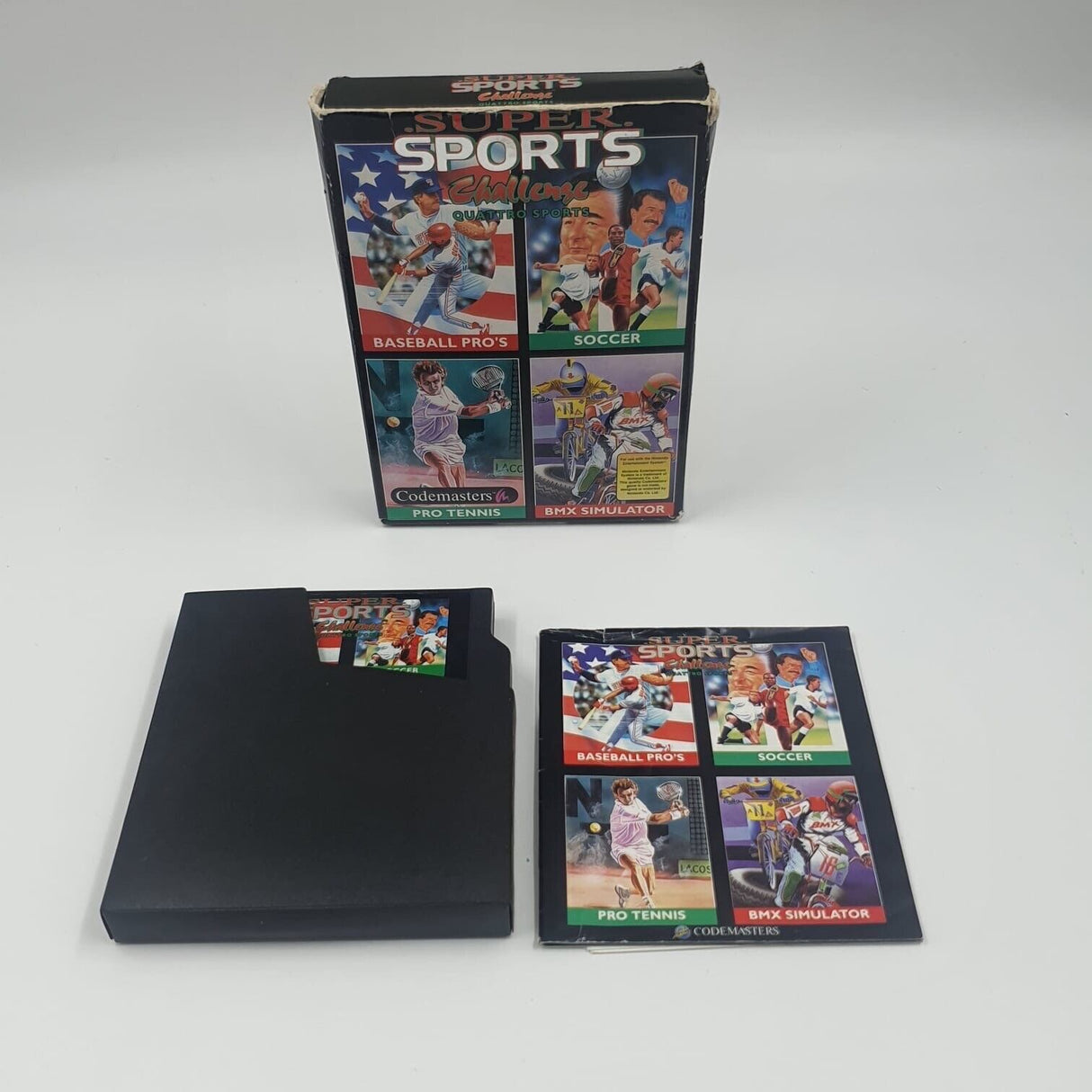 Super Sports Challenge Quattro Sports Nintendo NES Game Boxed Complete