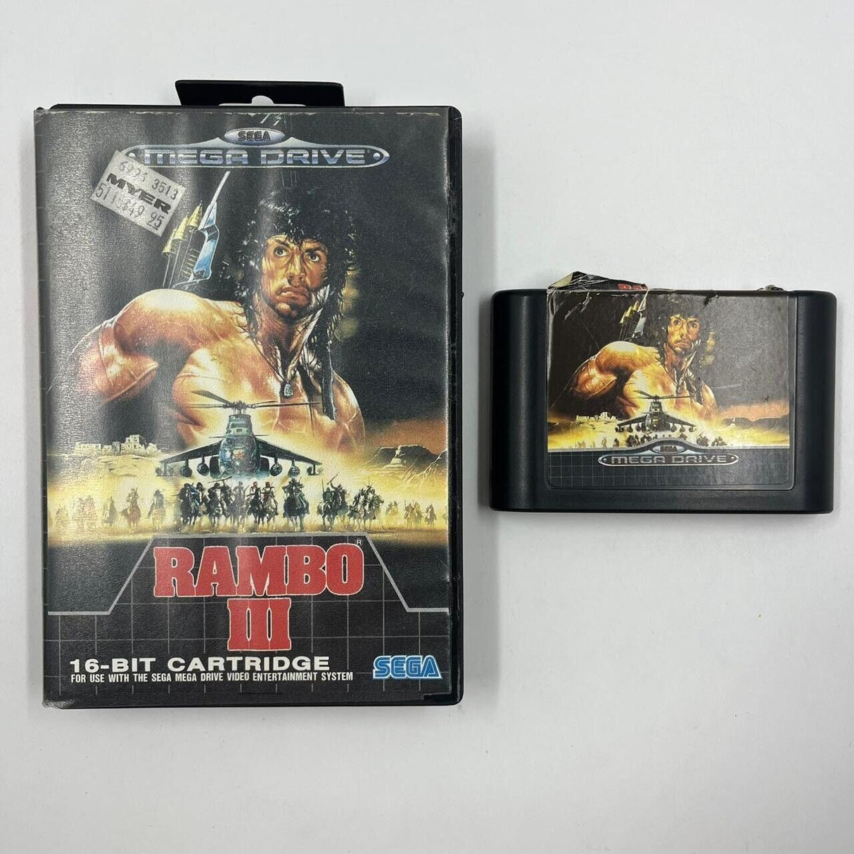 Rambo III 3 Sega Mega Drive Game PAL