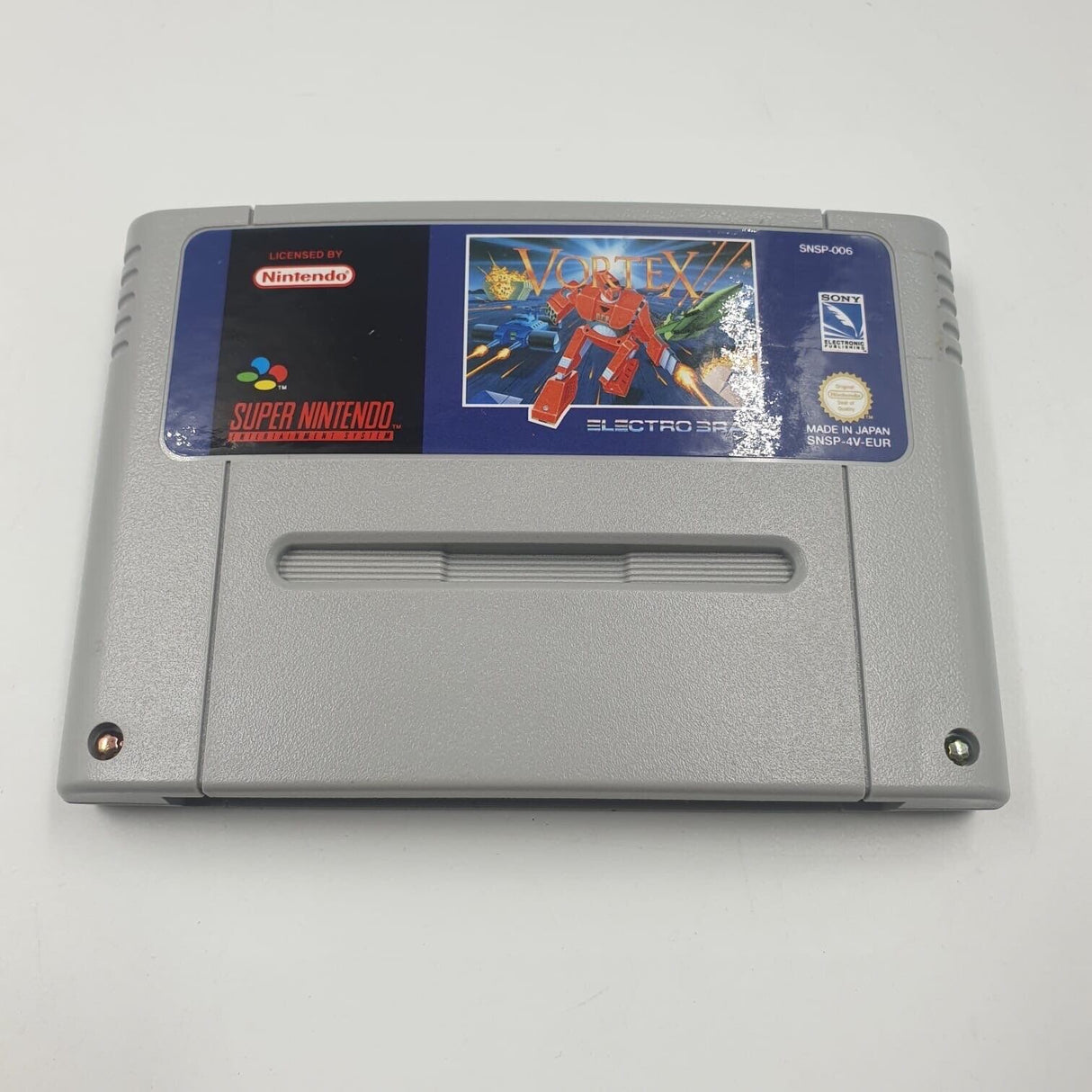 Vortex Super Nintendo Entertainment System SNES Game Boxed + Manual PAL