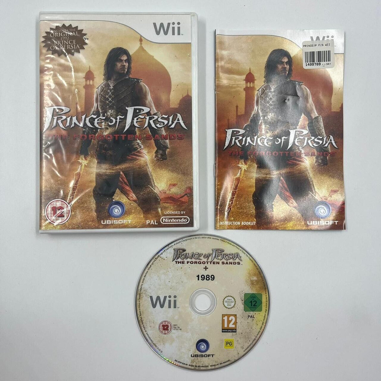Prince Of Persia The Forgotten Sands Nintendo Wii Game + Manual PAL