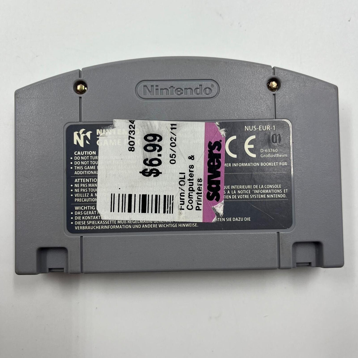 Twisted Edge Snowborading Nintendo 64 N64 Game Cartridge PAL