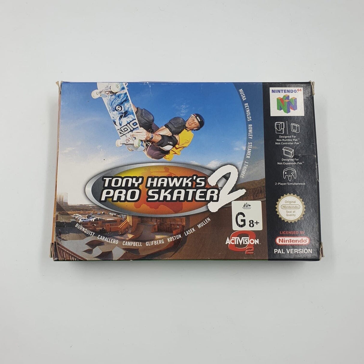 Tony Hawk's Pro Skater 2 Nintendo 64 N64 Game Boxed + Manual PAL