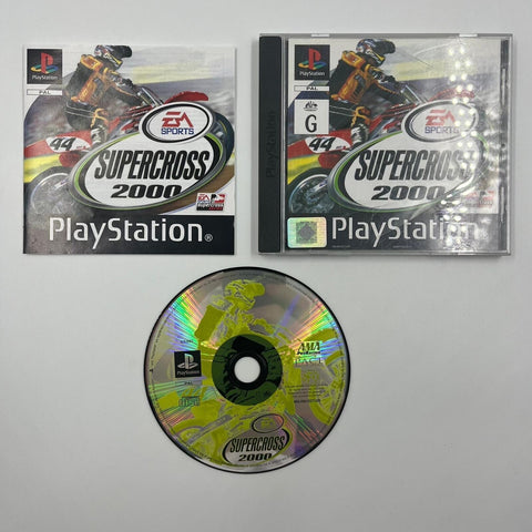 EA Supercross 2000 PS1 Playstation 1 Game + Manual PAL 17m4