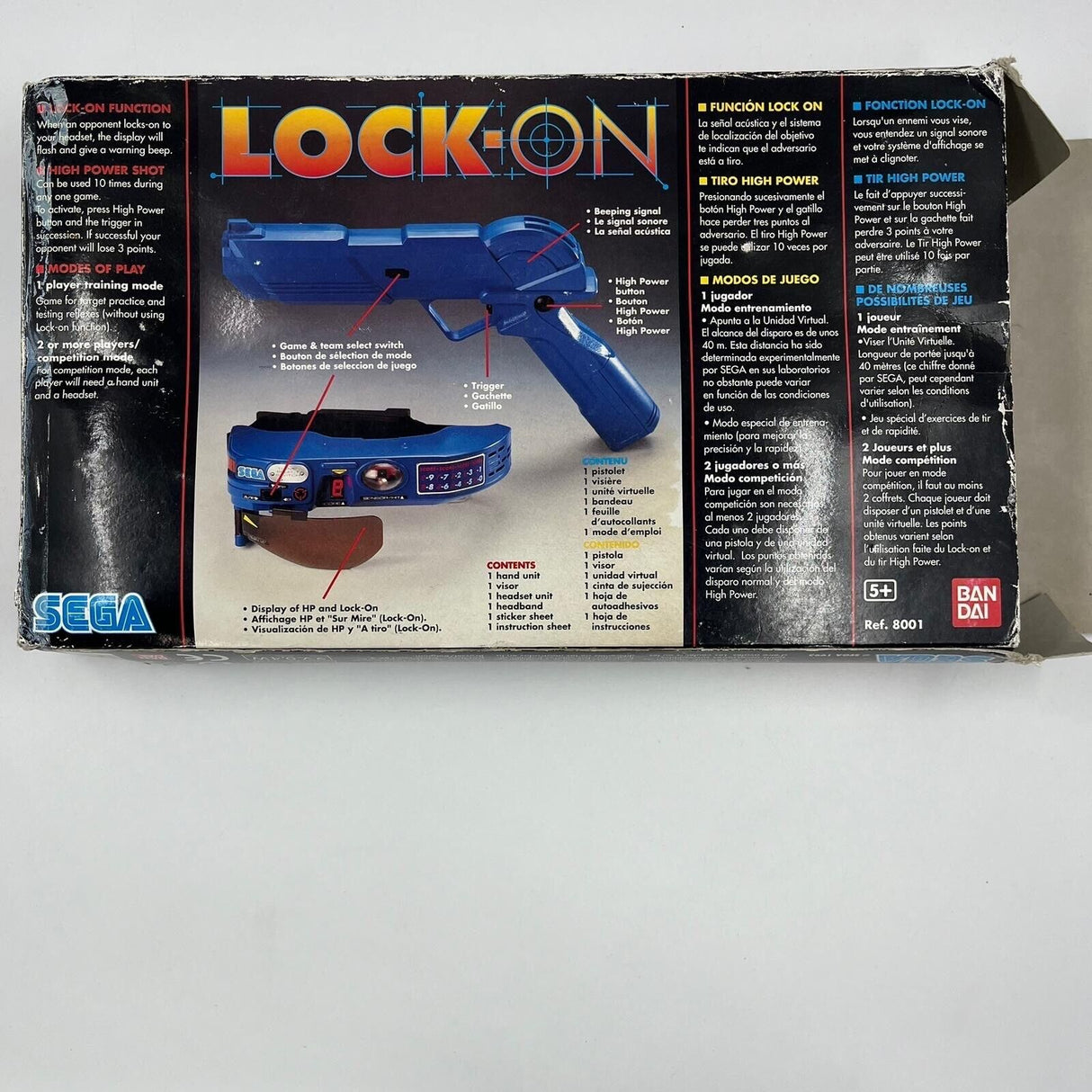 Sega Lock-On Light Gun Boxed