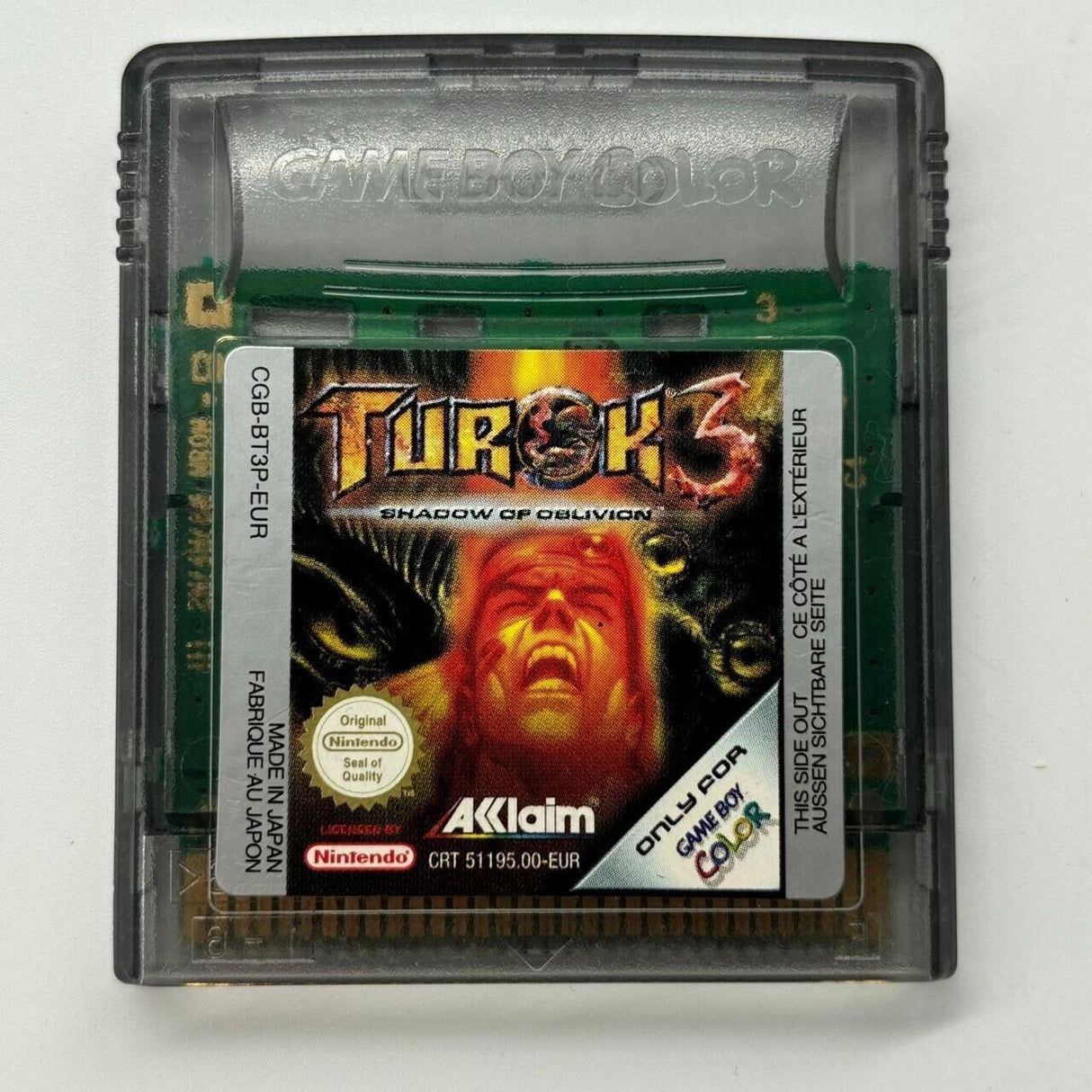 Turok 3 Shadows Of Oblivion Nintendo Gameboy Color / Colour Game
