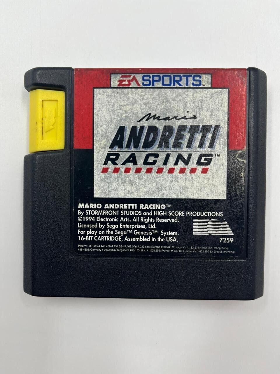 Mario Andretti Racing Sega Mega Drive Game Cartridge PAL