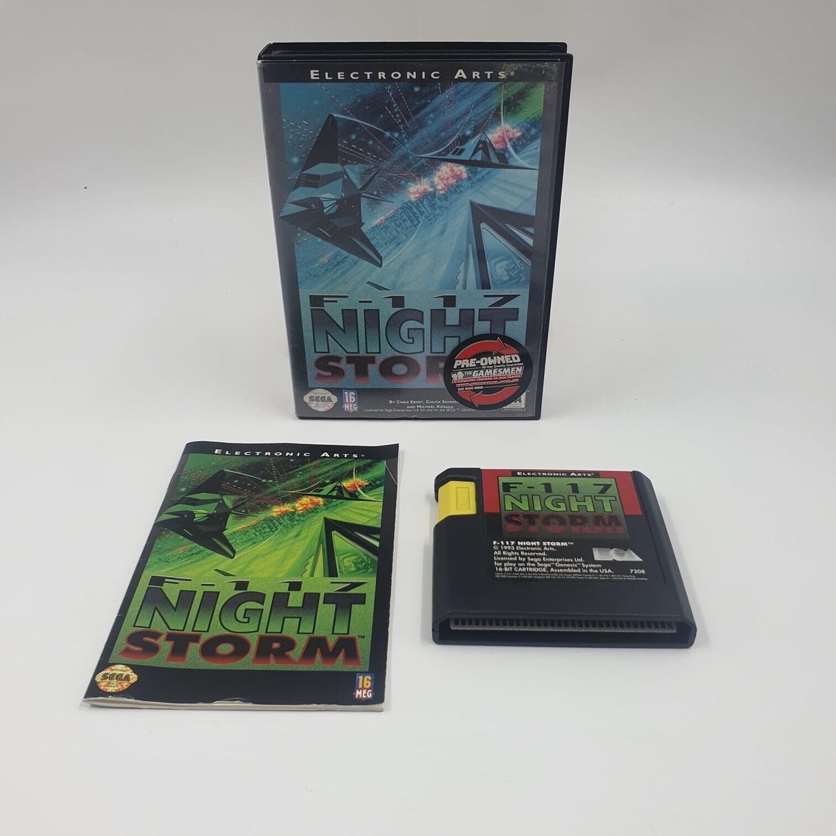 F-117 Night Storm Sega Mega Drive Game Boxed + Manual