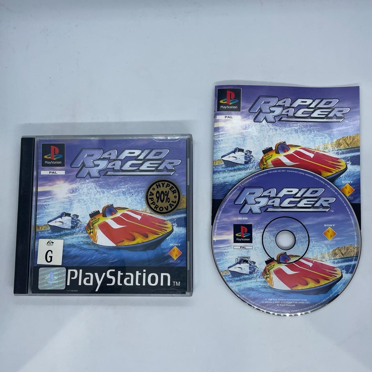 Rapid Racer PS1 Playstation 1 Game + Manual PAL