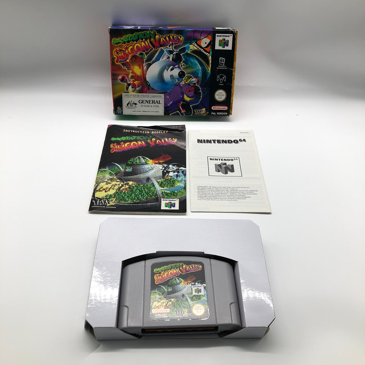 Spacestation Silicon Valley Nintendo 64 N64 Game Boxed Complete PAL