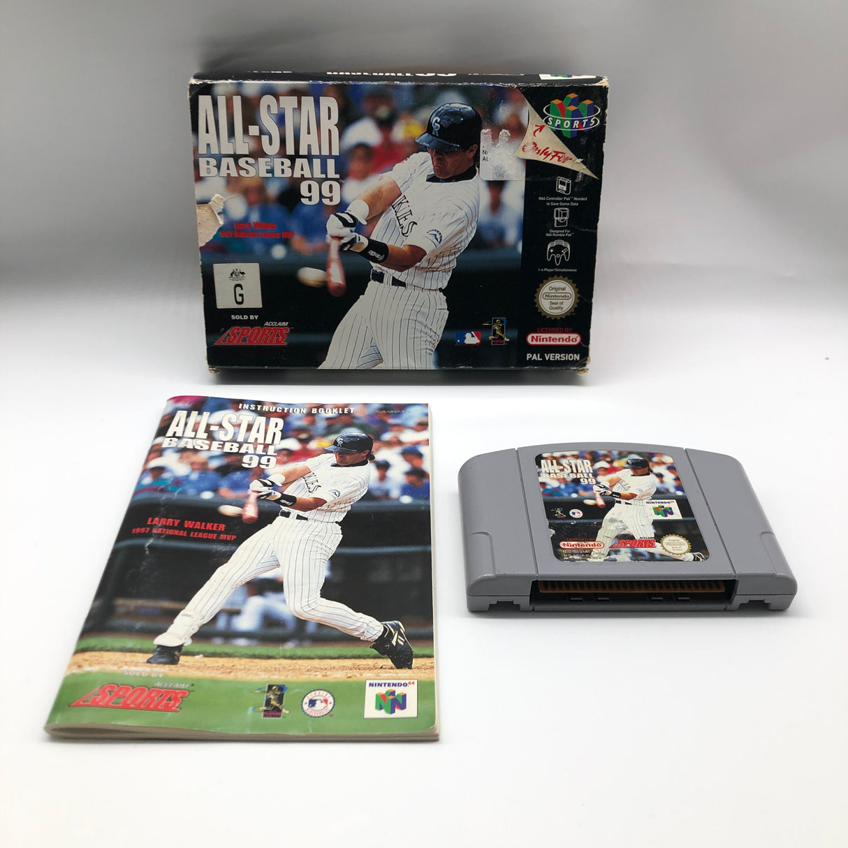 All-Star Baseball 99 Nintendo 64 N64 Game Boxed + Manual PAL