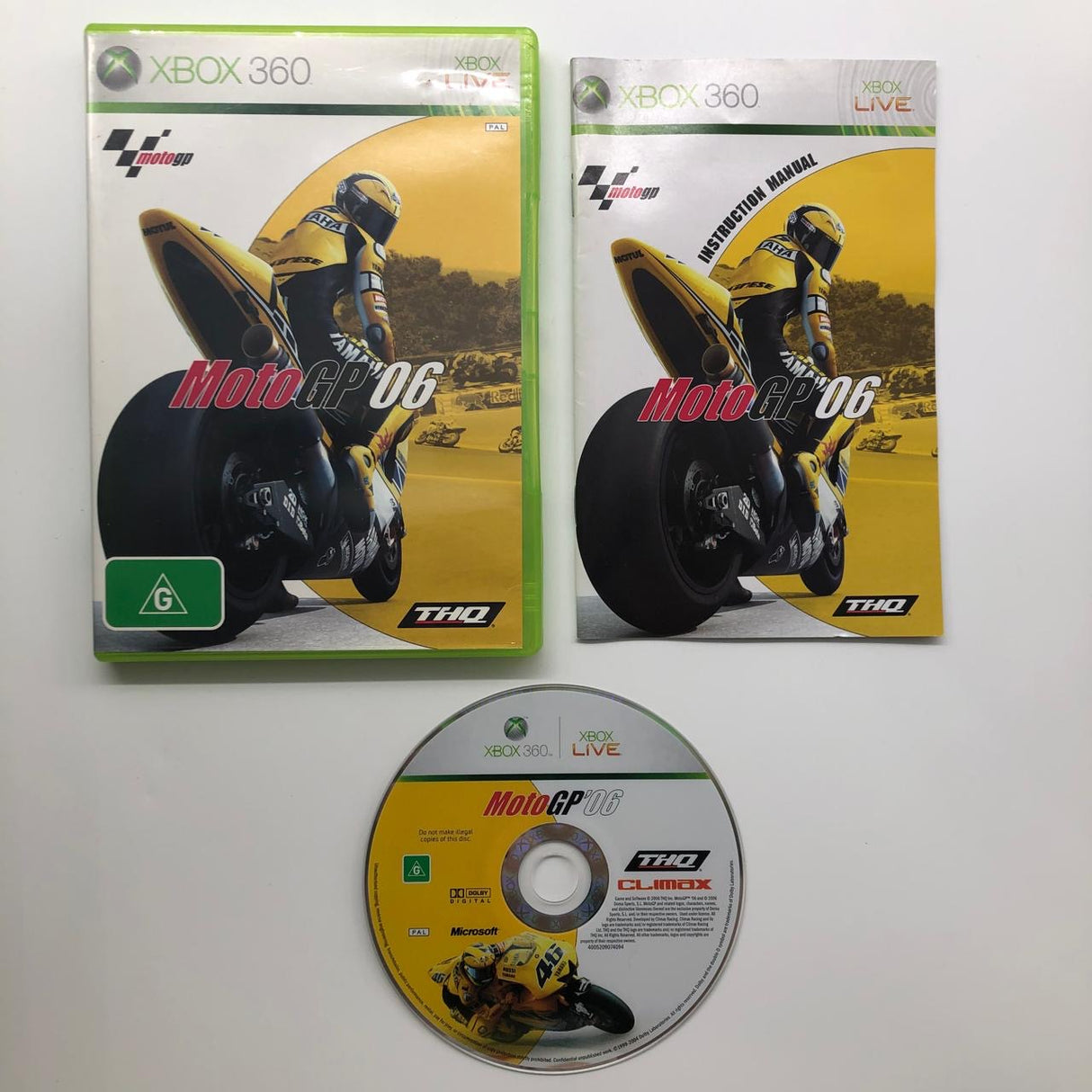 Moto GP 06 Xbox 360 Game + Manual PAL
