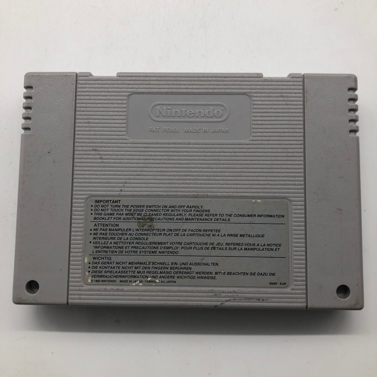 Revolution X Super Nintendo SNES Game Cartridge PAL