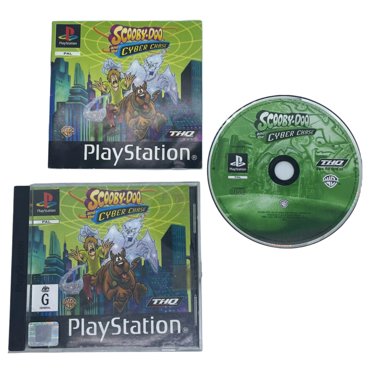 Scooby-Doo and the Cyber Chase PlayStation 1 PS1 Game + Manual PAL