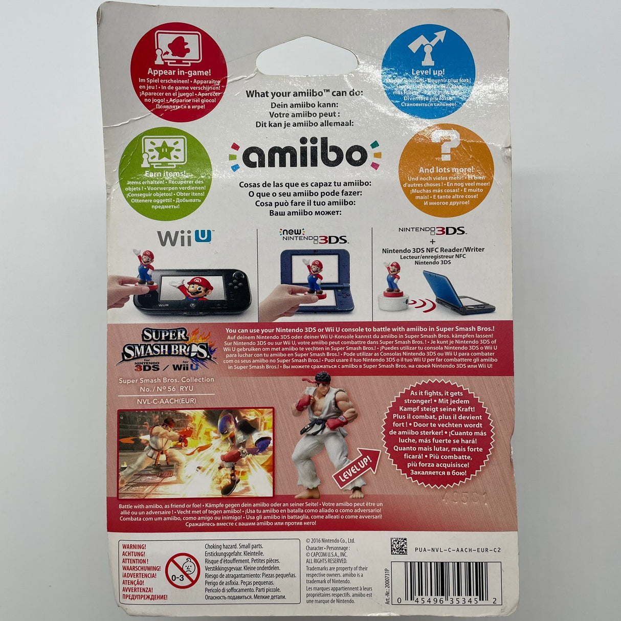 Super Smash Bros No.56 Ryu Nintendo Amiibo