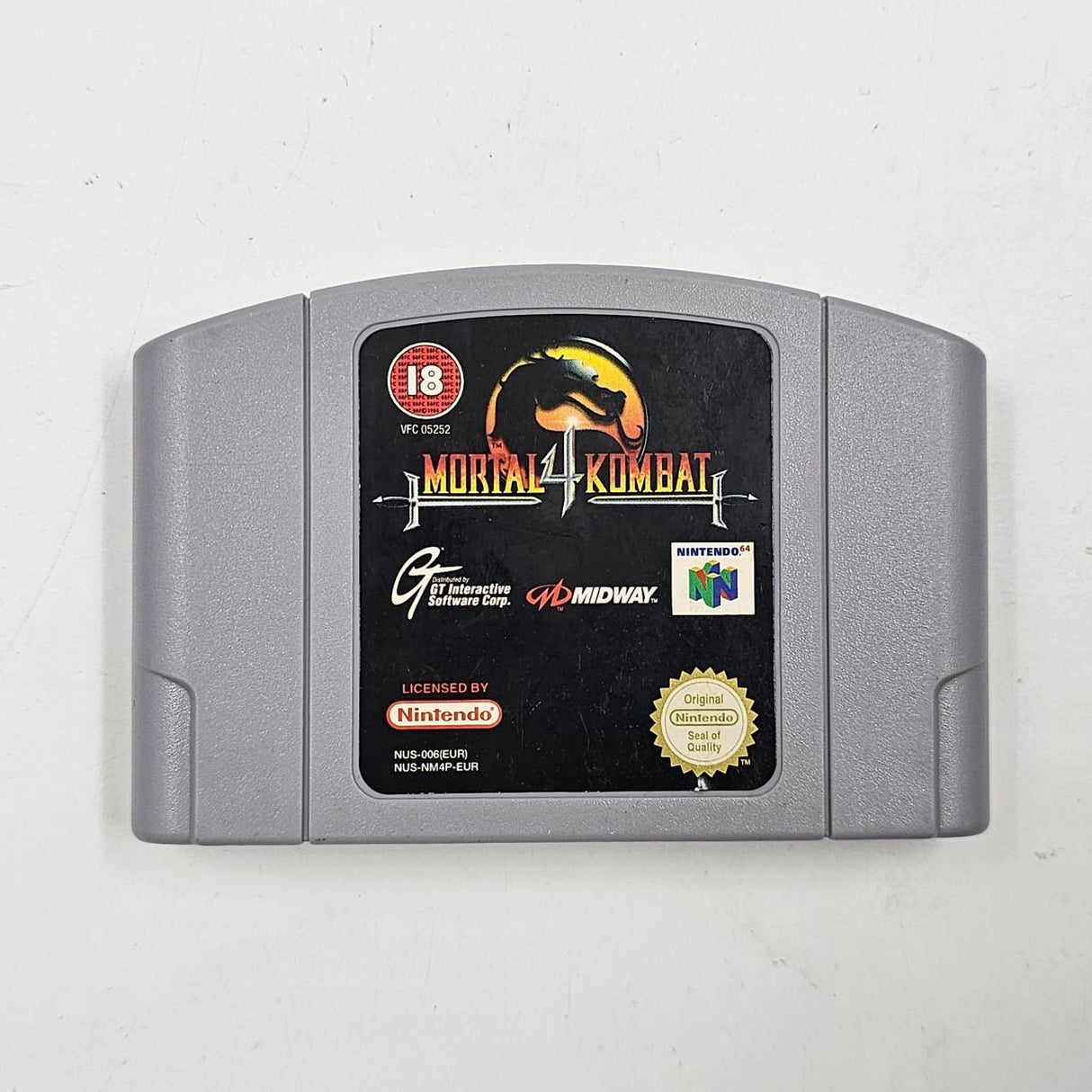 Mortal Kombat 4 Nintendo 64 N64 Game Cartridge PAL