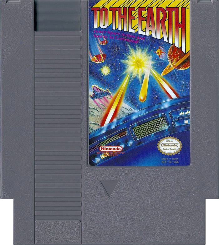 To the Earth Nintendo Entertainment System NES Game Cartridge PAL