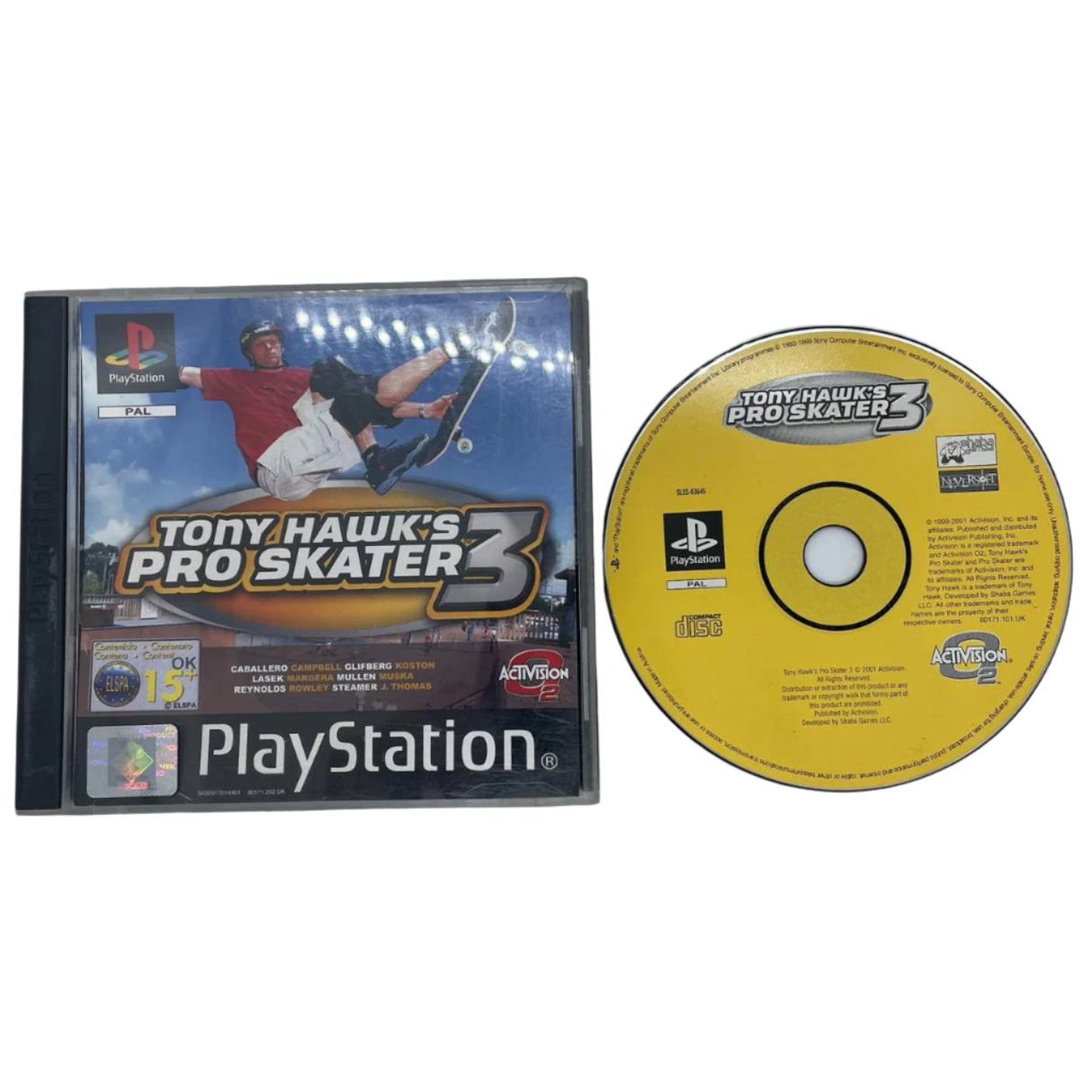 Tony Hawk's Pro Skater 3 PS1 Playstation 1 Game PAL