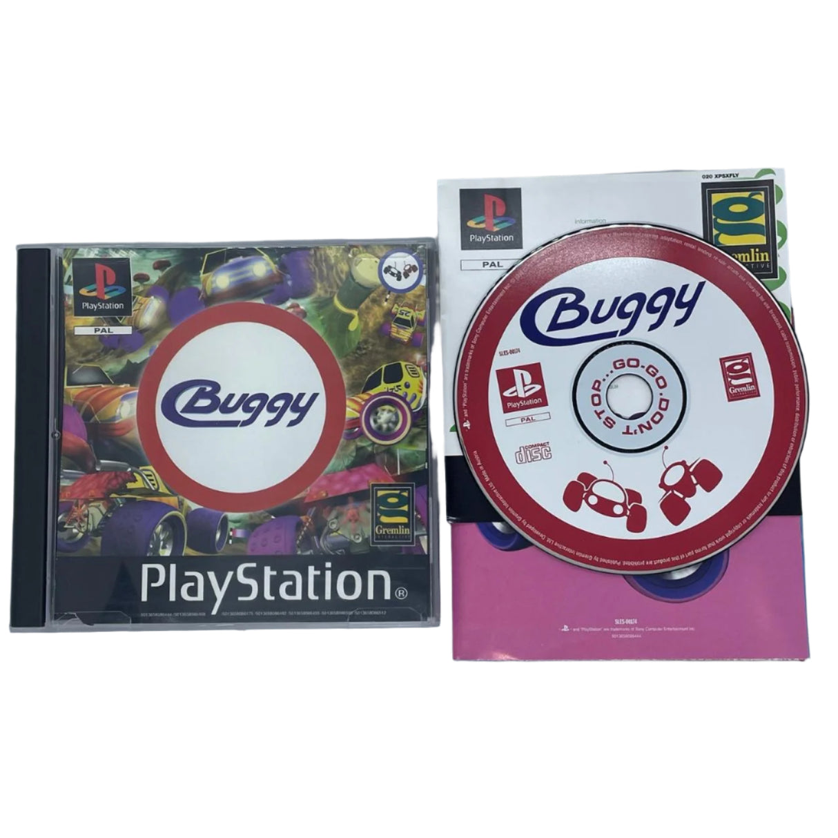 Buggy PS1 Playstation 1 Game + Manual PAL