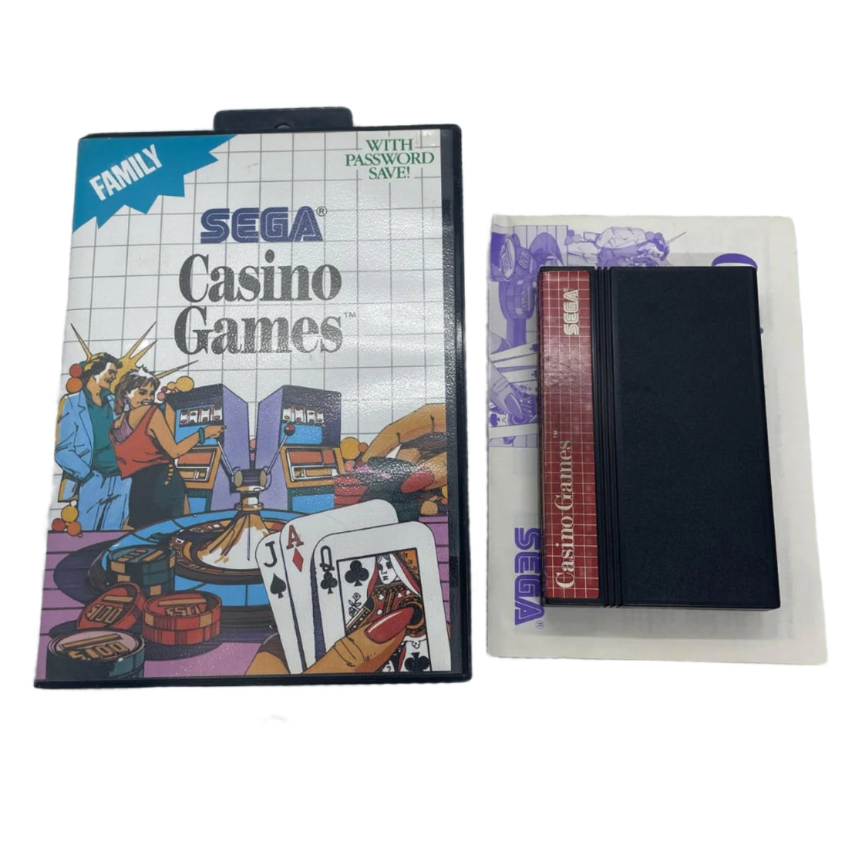 Casino Games Sega Mega Drive Game + Manual PAL