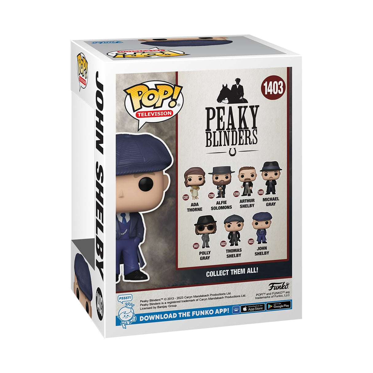 Peaky Blinders John Shelby #1403 Pop Vinyl Figure