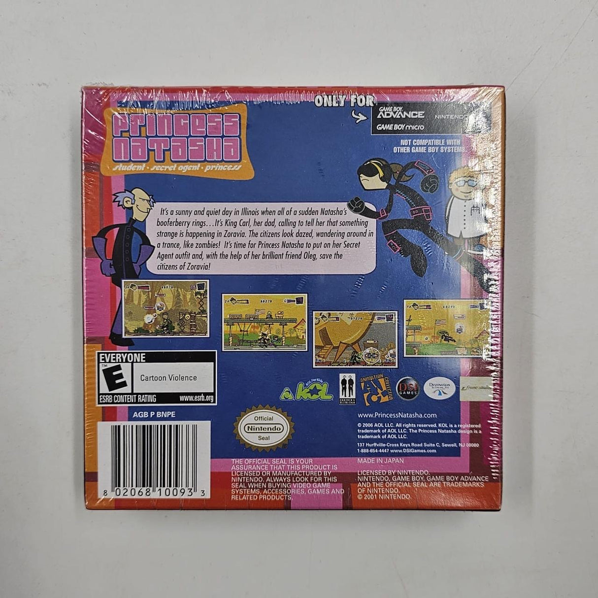 Princess Natasha Student Secret Agent Princess Gameboy Advance Boxed Brand New SEALED