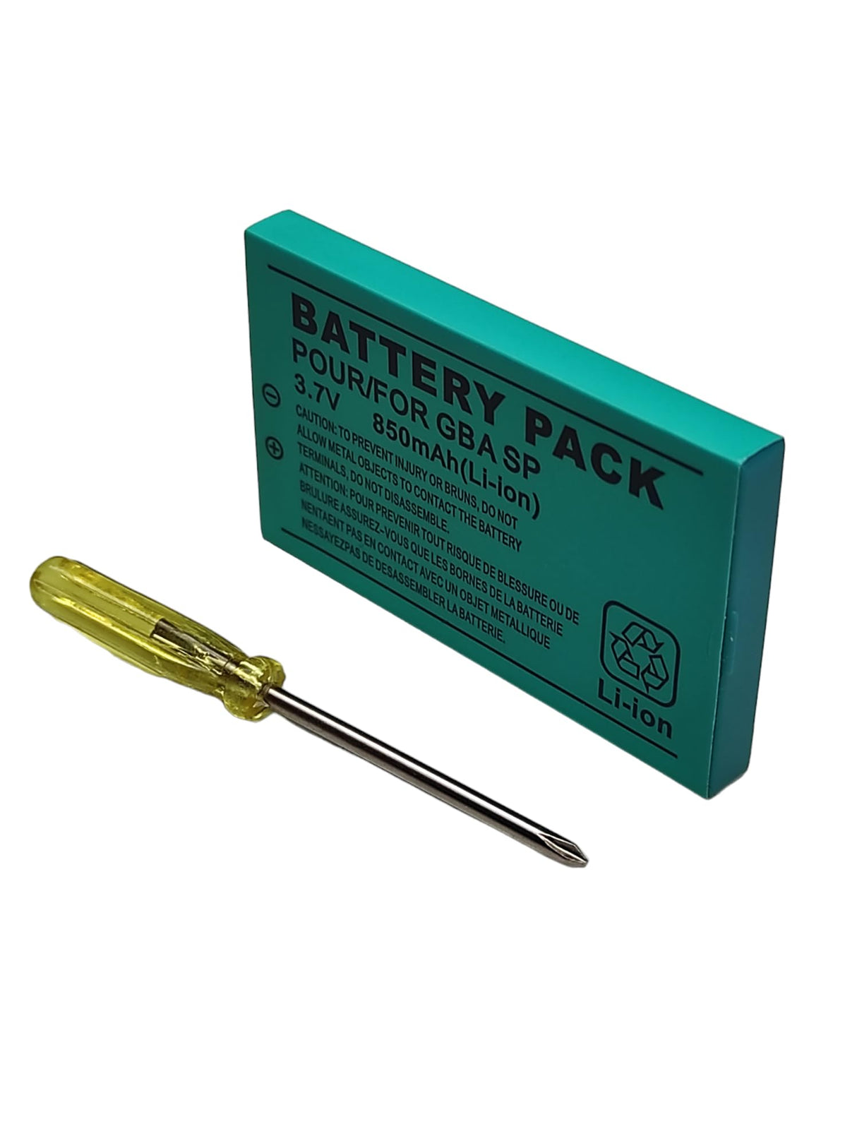 Battery Replacement Nintendo Gameboy Advance GBA SP 3.7 V 850 mAh + Screwdriver