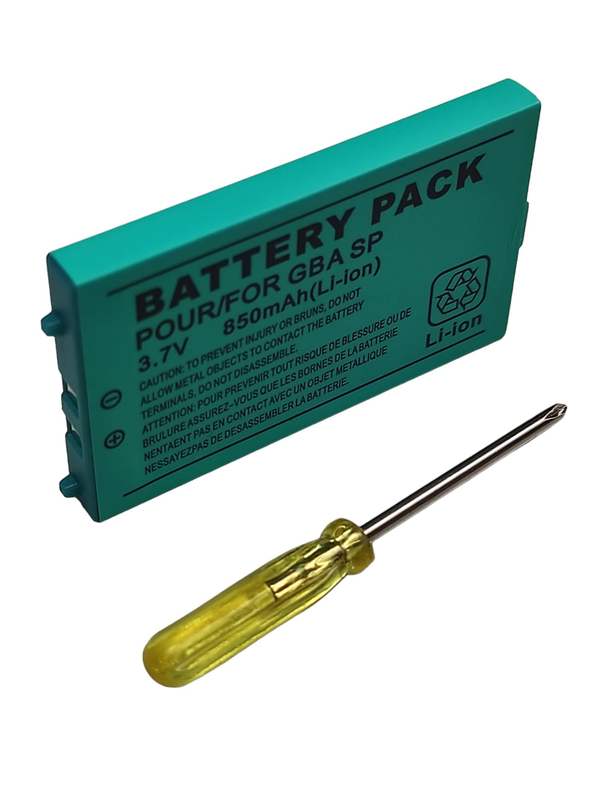 Battery Replacement Nintendo Gameboy Advance GBA SP 3.7 V 850 mAh + Screwdriver