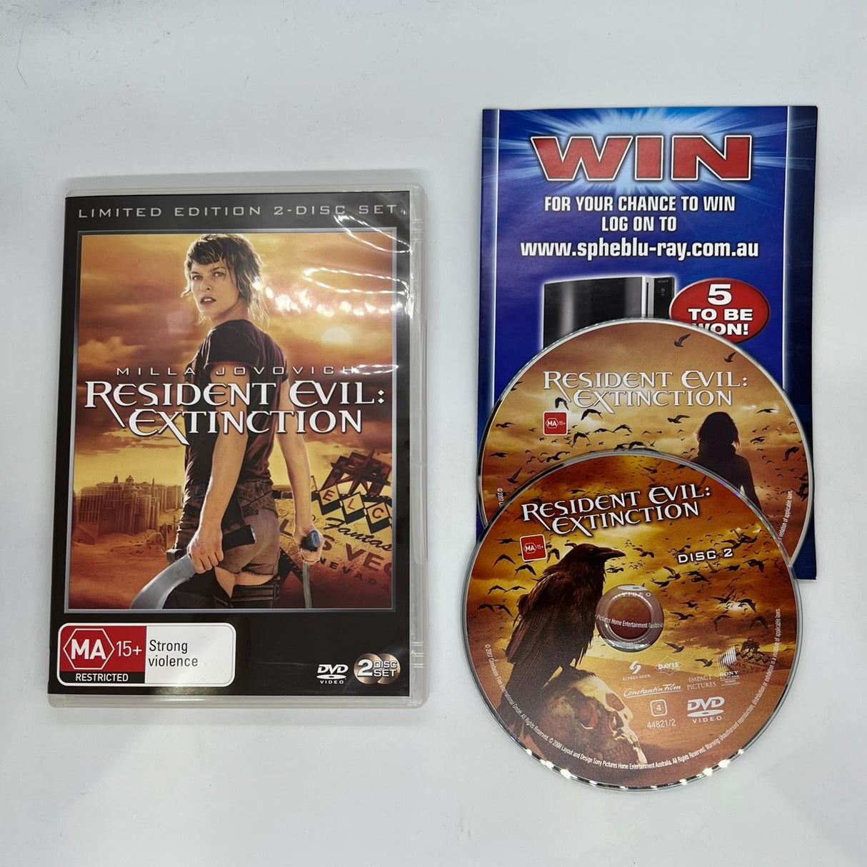 Resident Evil Extinction Milla Jovovich DVD