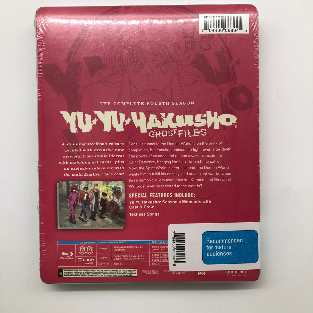 Yu Yu Hakusho The Complete Fourth Season Blu-ray DVD