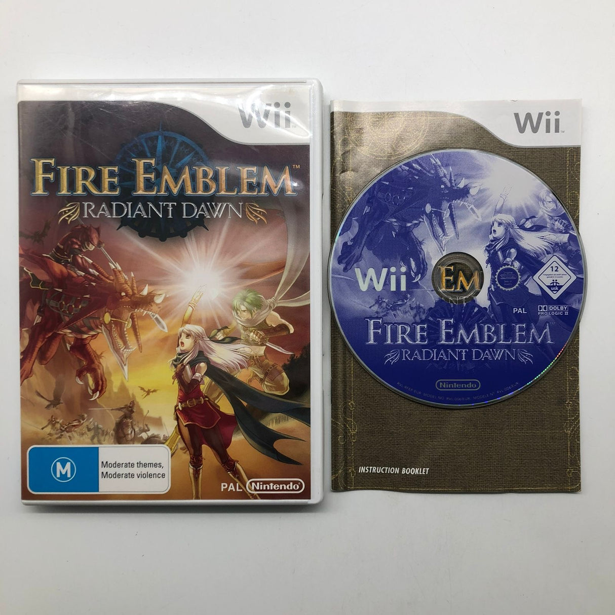Fire Emblem Radiant Dawn Nintendo Wii Game + Manual PAL 25AU4