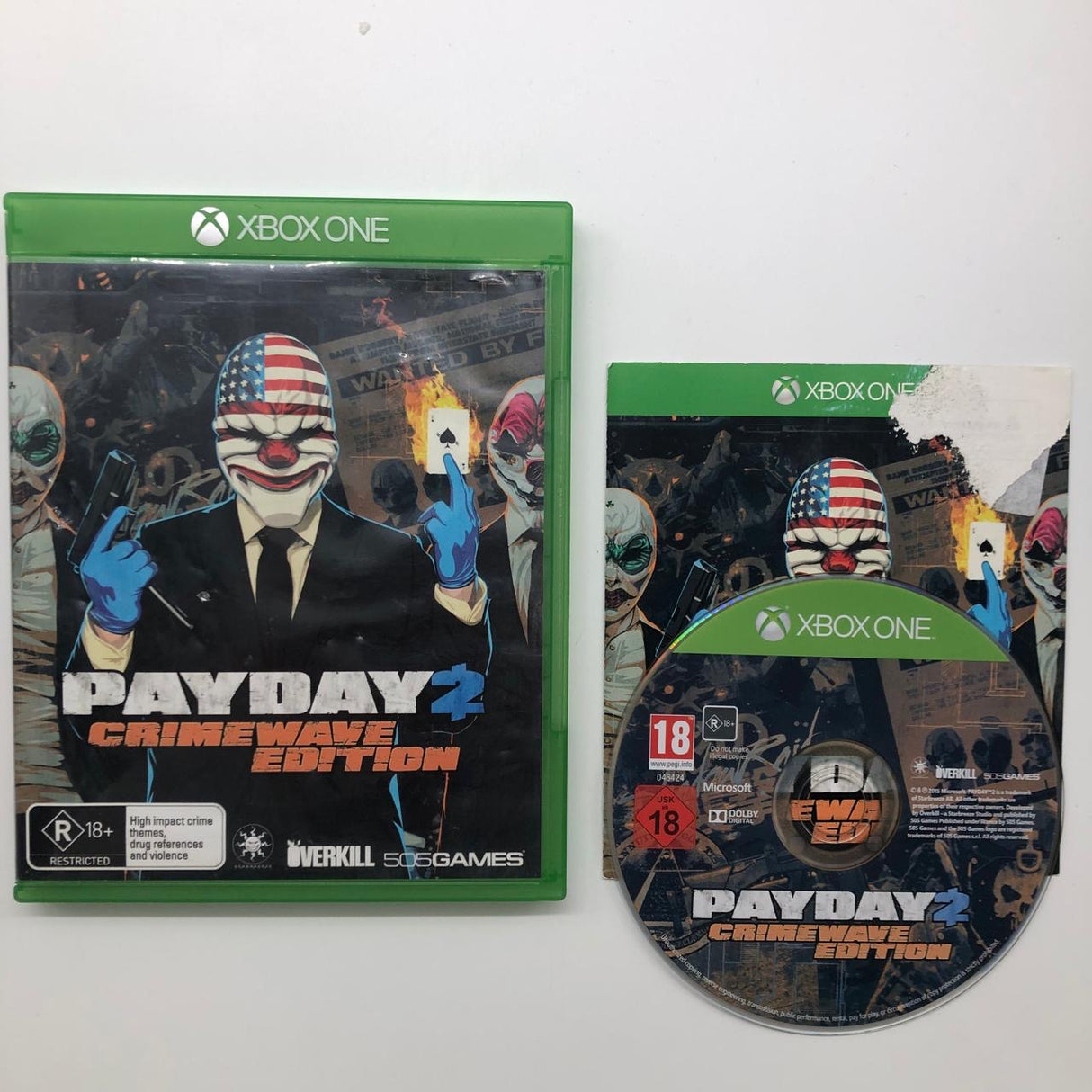 Payday 2 Crimewave Edition Xbox One Game + Manual PAL