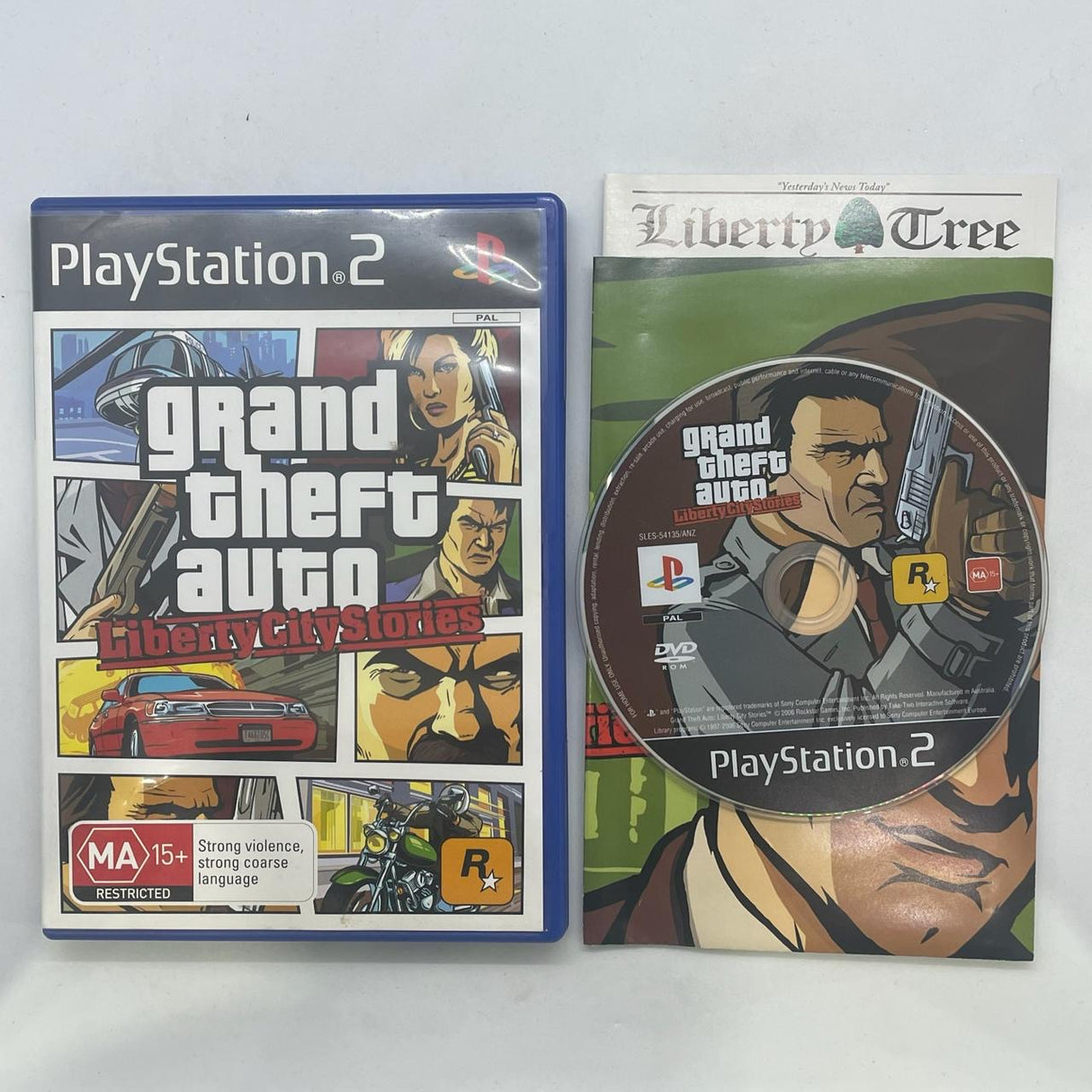 Grand Theft Auto GTA Liberty City Stories PS2 Playstation 2 Game + Manual PAL