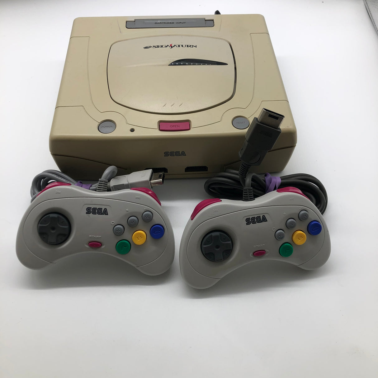 Sega Saturn Console With Two Controllers NTSC J Japan