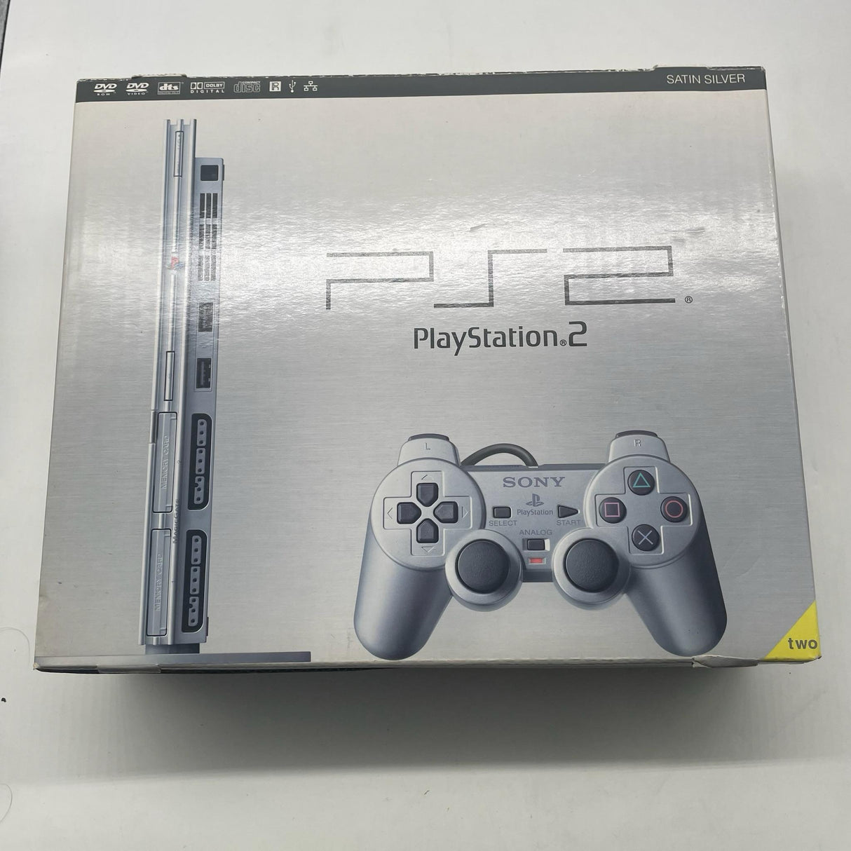 Sony PS2 PlayStation 2 Silver Slim Console with Controller Boxed PAL