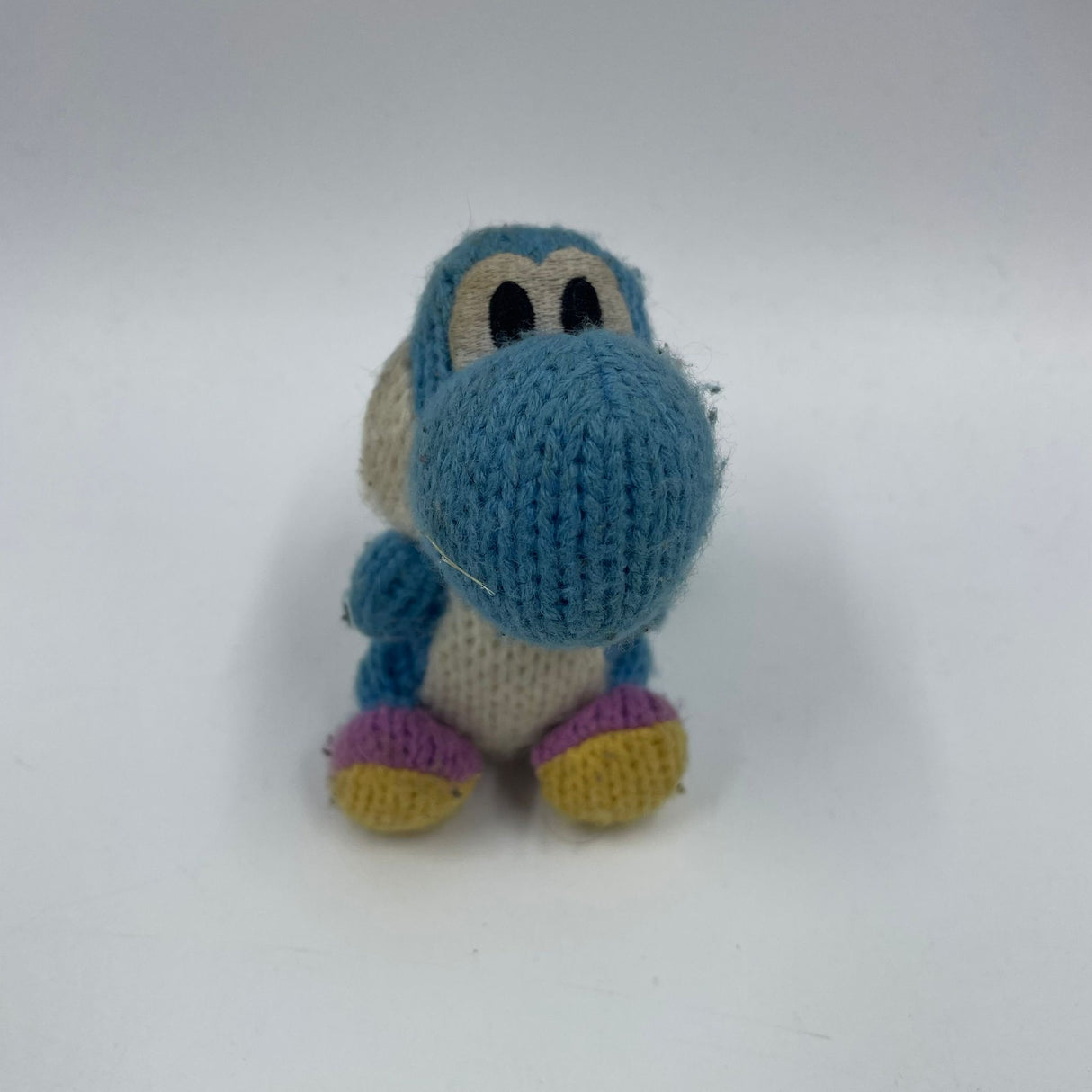 Yarn Yoshi Light-Blue Nintendo Amiibo