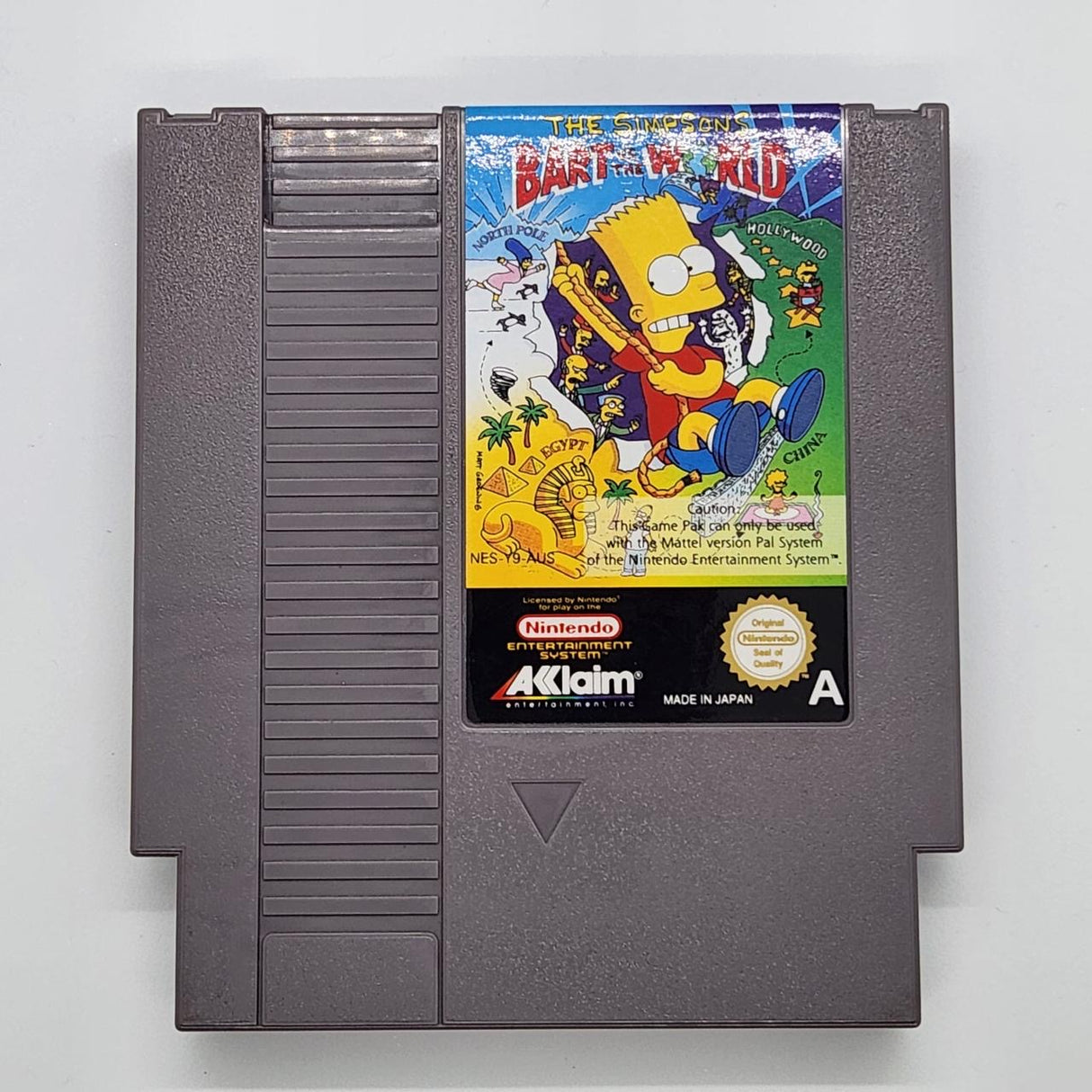 The Simpsons Bart vs The World Nintendo Entertainment System NES Game PAL