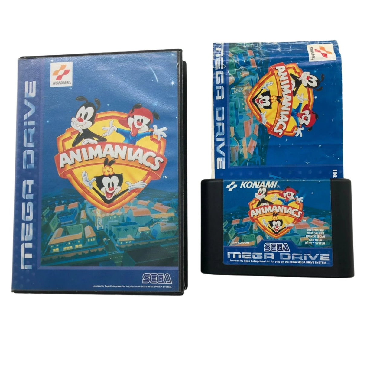Animaniacs Sega Mega Drive Game + Manual PAL