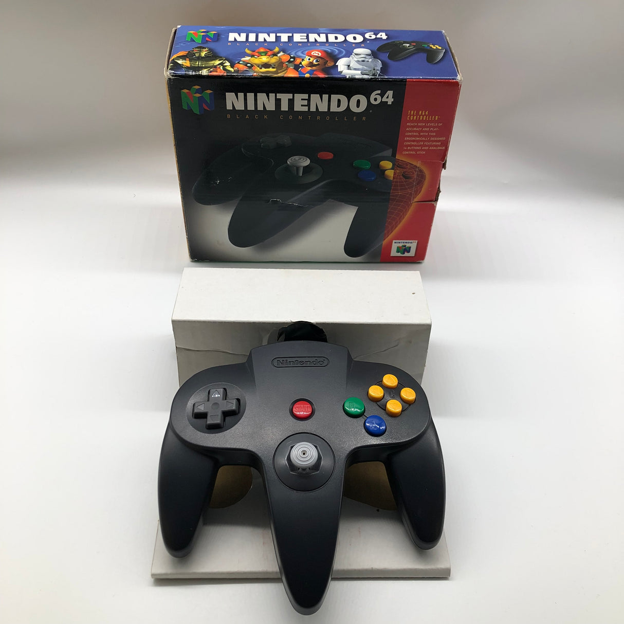 Nintendo 64 N64 Black Controller Boxed PAL