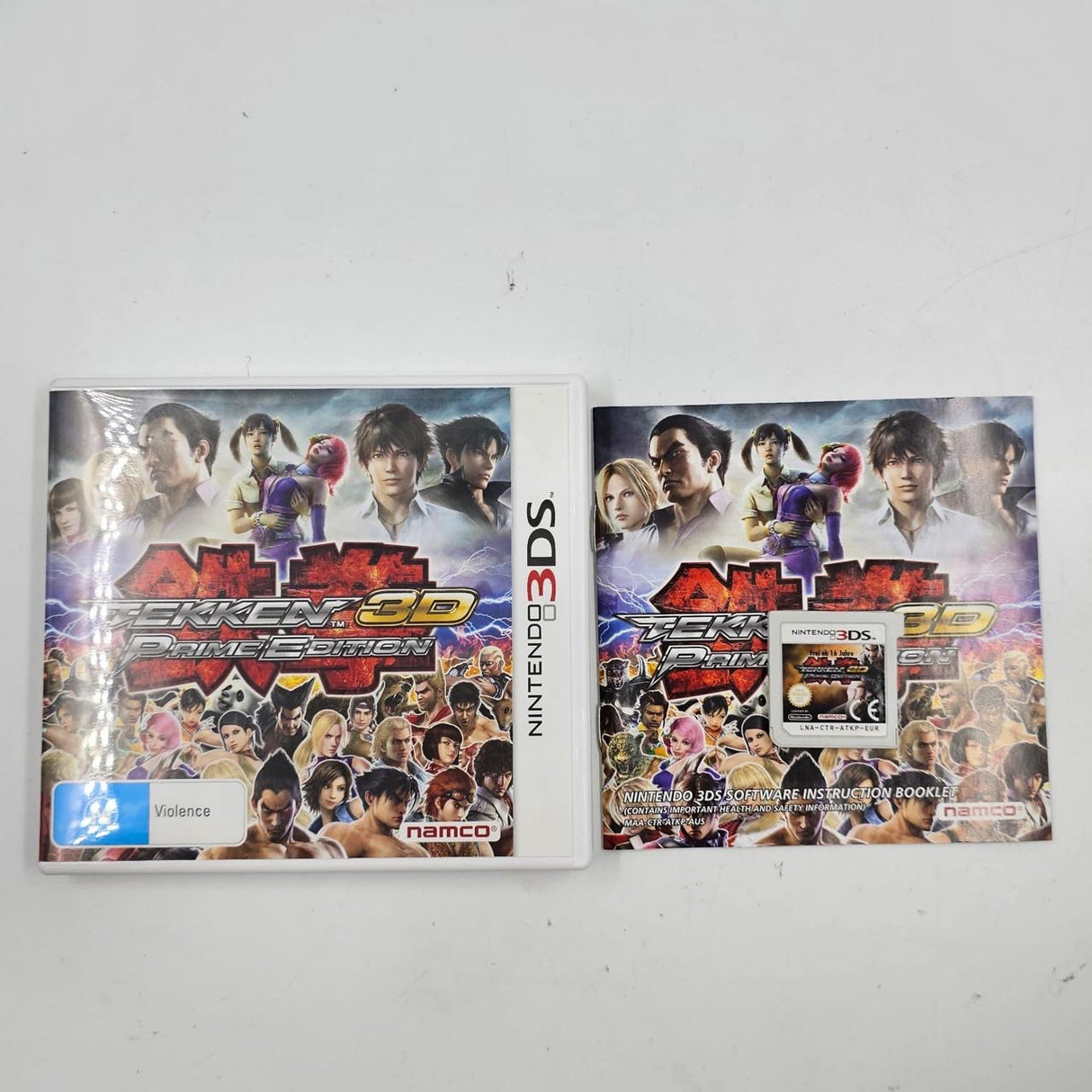 Tekken 3D Prime Edition Nintendo 3DS Game + Manual
