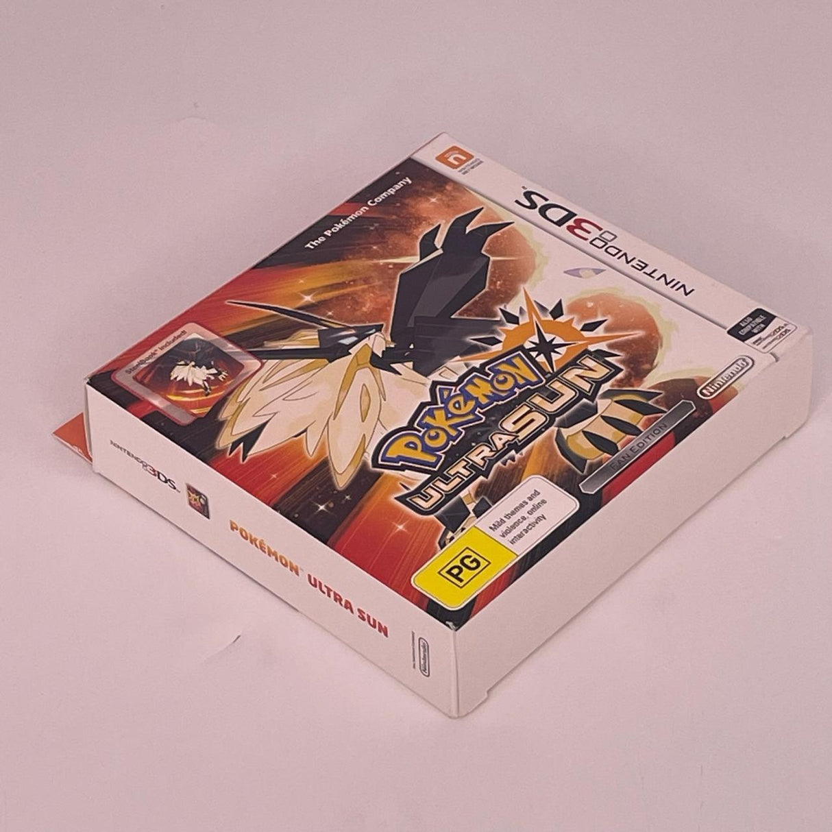 Pokemon Ultra Sun Fan Edition With Steelbook Edition Nintendo 3DS Game + Manual PAL