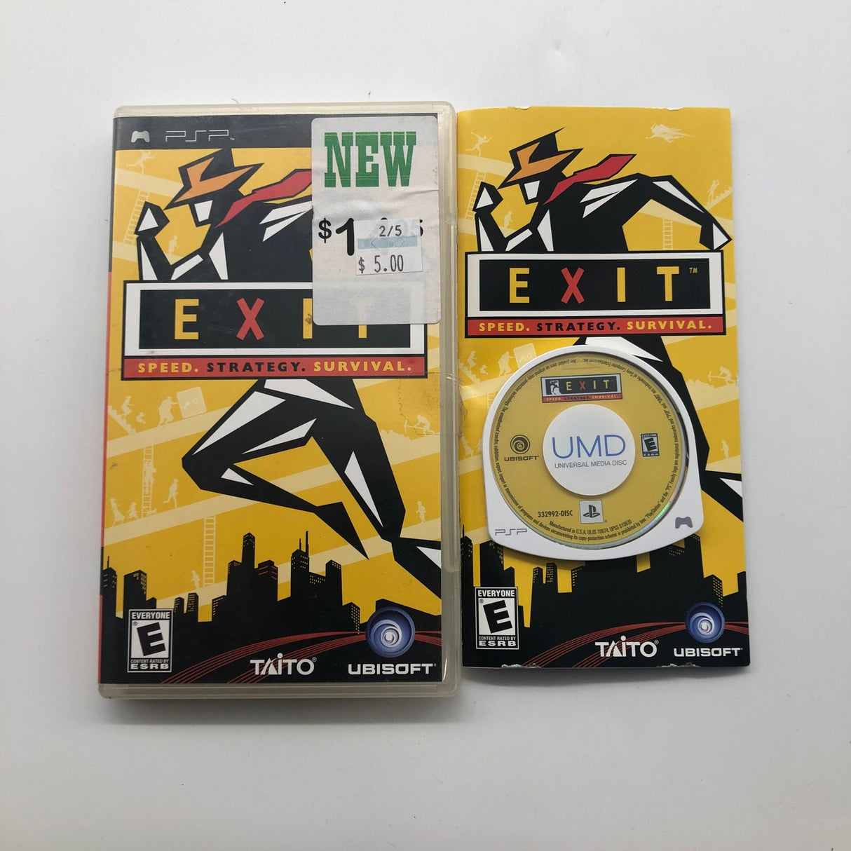 Exit PSP Playstation Portable Game + Manual