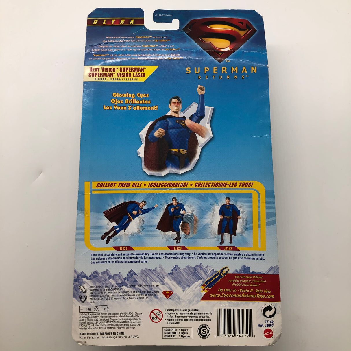 Super Man Returns Heat Vision Feel The Power Figure Ultra
