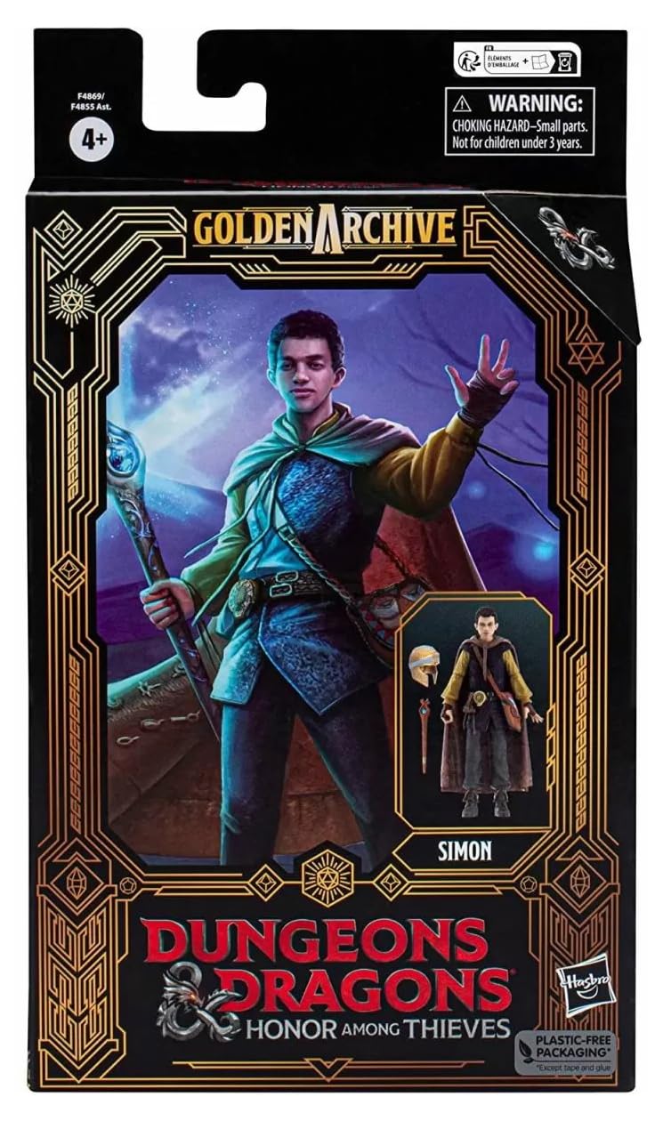 Dungeons and Dragons Honor Among Thieves Golden Archive Simon Action Figure