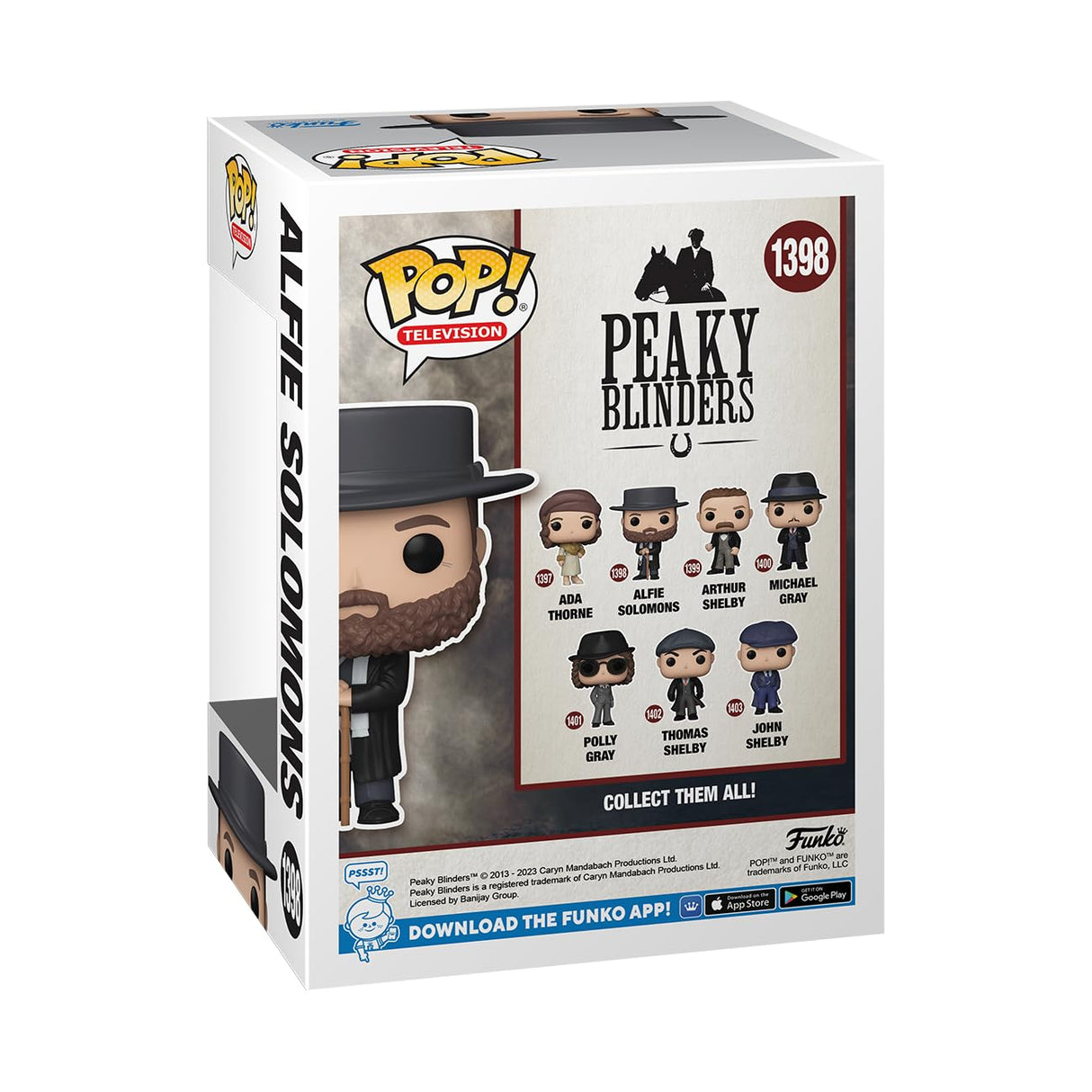 Peaky Blinders Alfie Solomons #1398 Pop Vinyl Figure