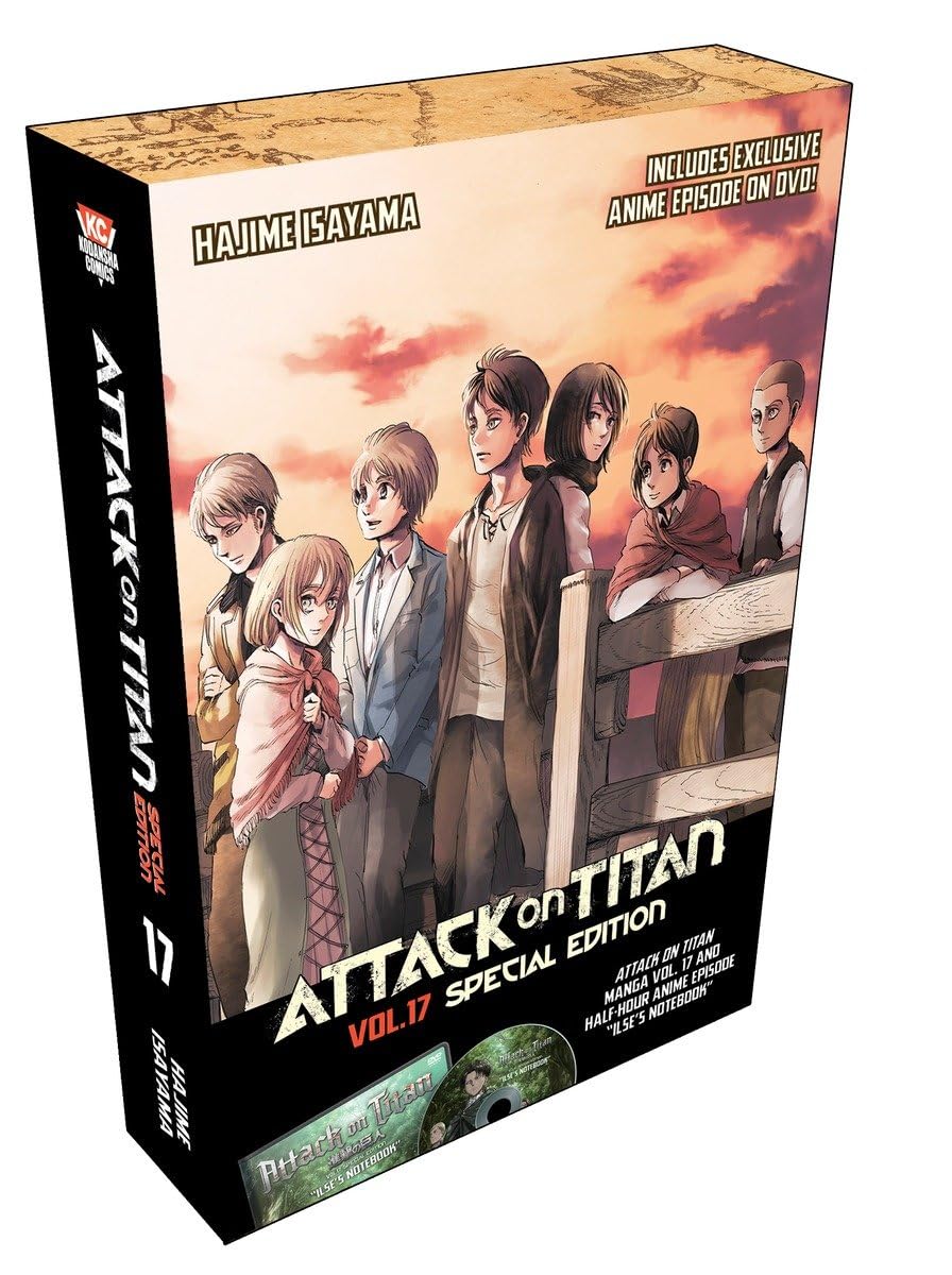Attack on Titan 17 Manga Special Edition Hajime Isayama DVD